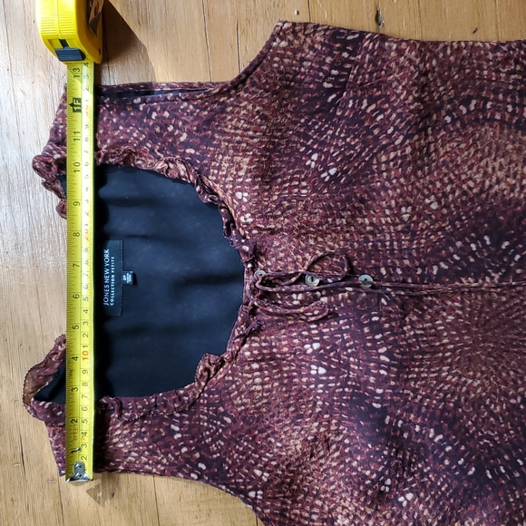 snakeskin print lined silk tank, 2P - Picture 5 of 7